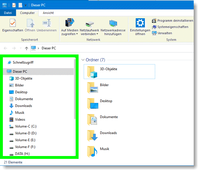 Bildschirmbereich einfangen